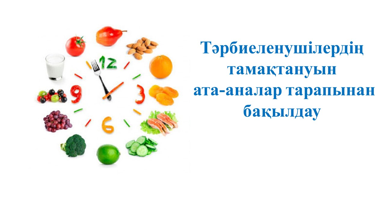 Тамақтану сапасын бақылау кестесі